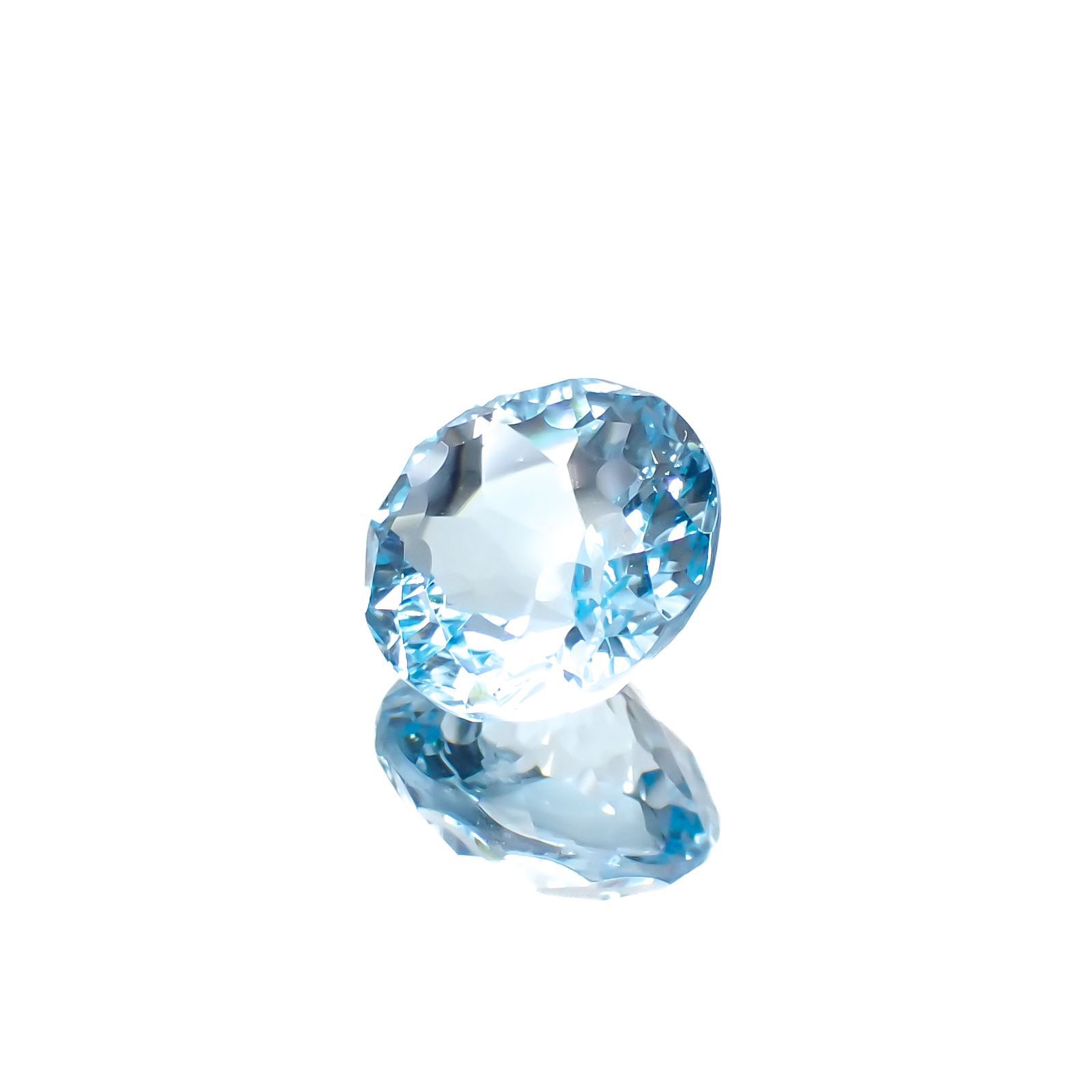 ◇カスタムカット◇ブルートパーズ ブラジル産 5.04ct[221219326]10.2x10.2mm前後
