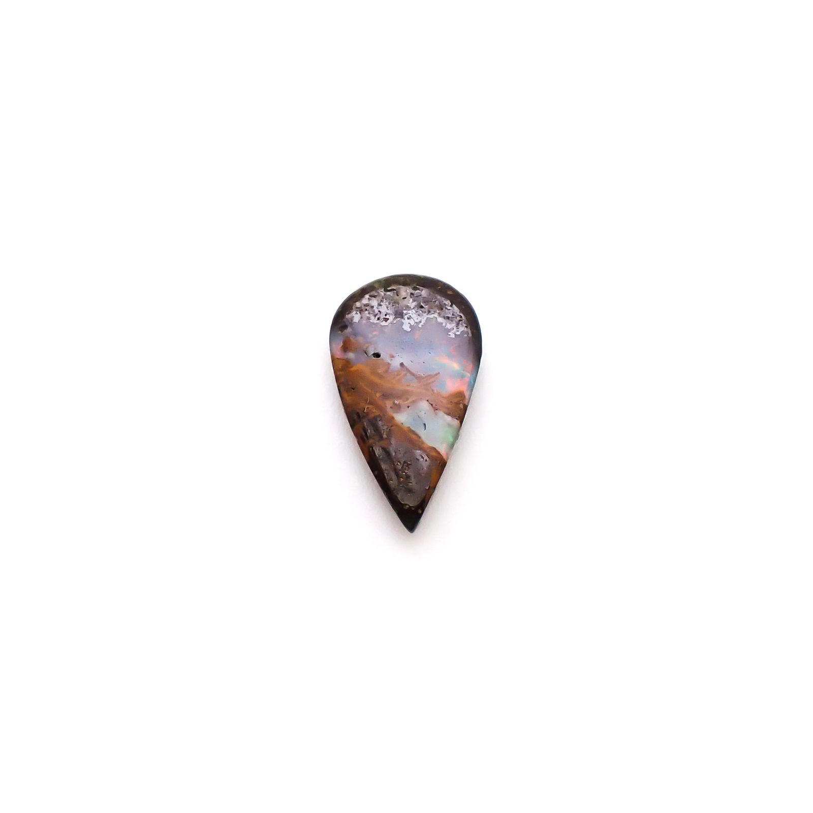 ボルダーオパール オーストラリア産 0.88ct / 10.9x6.2mm前後 [260933077]