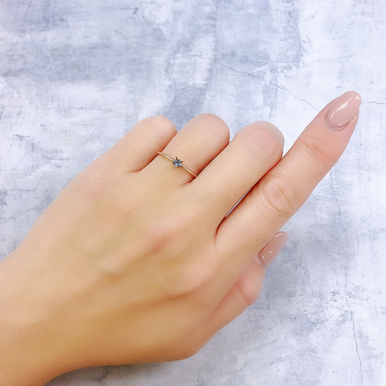 ◇プリンセスカット◇ブルーグリーンコーネルピン(宝石名コーネルピン)タンザニア産 0.080ct 識別済[221219236]2.1x2.1mm前後