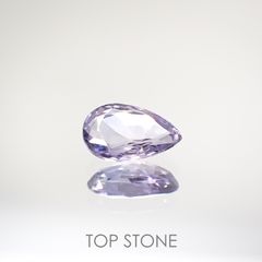 ラベンダーサファイア(宝石名サファイア) マダガスカル/スリランカ産 0.99ct 識別済[210812502]7.9×4.9mm前後