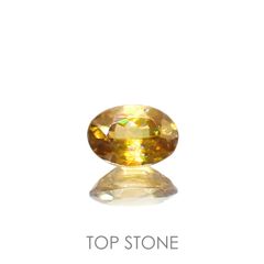 ゴールデンスフェーン(宝石名スフェーン)ナミビア産 0.50ct 識別済[220616579]5.9x4.1mm前後