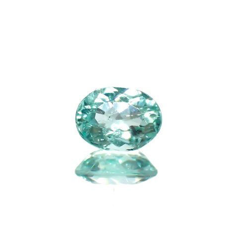 パライバトルマリン(宝石名トルマリン/別名パライバ・トルマリン)ブラジル・パライバ州バターリャ鉱山産 識別済 0.27ct / 4.7x3.6mm前後 [221018805]