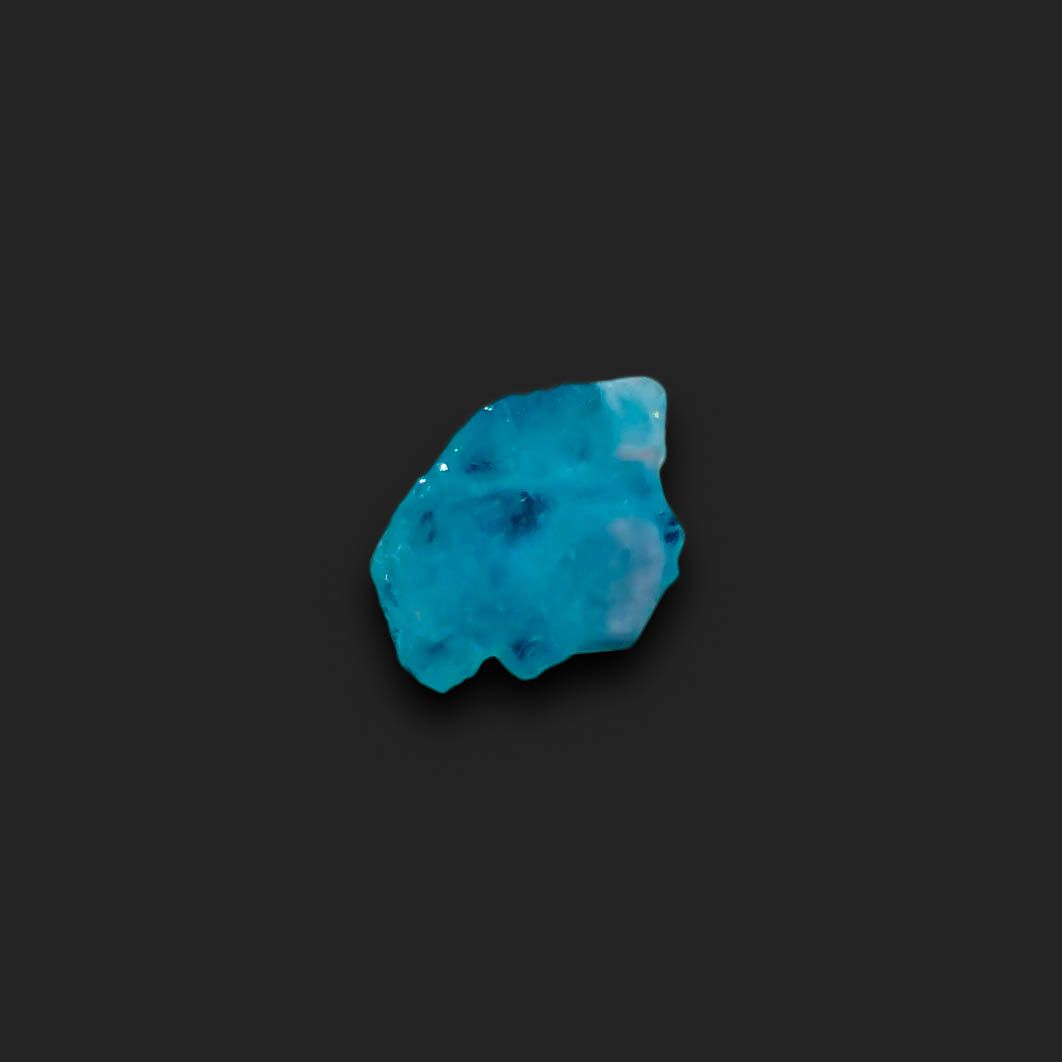 パライバトルマリン原石スライス ブラジル・パライバ州バターリャ鉱山産 1.13ct[230321167]8.2x6mm前後