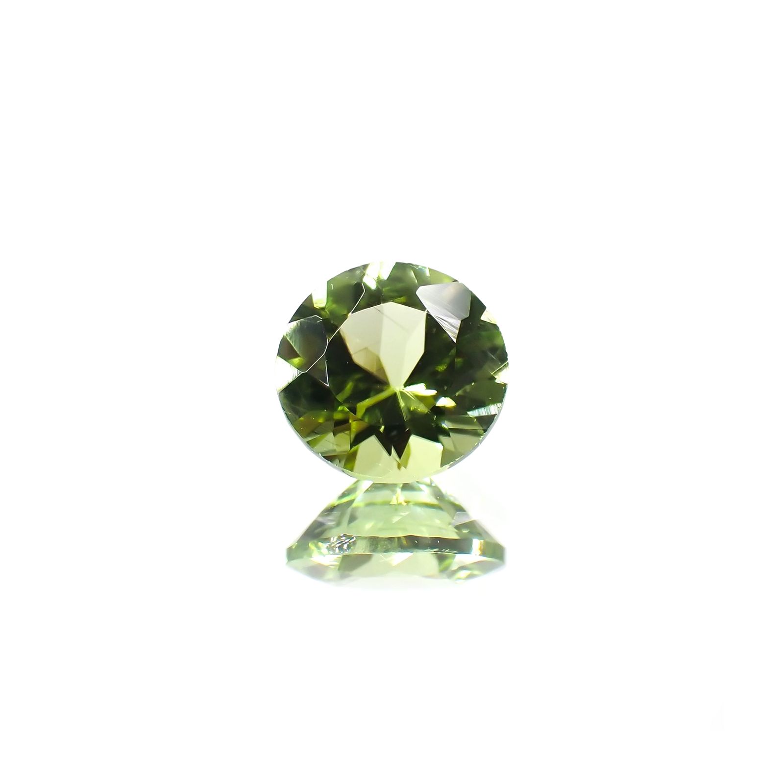 ペリドット(宝石名ペリドット) パキスタン産 識別済 1.30ct / 7.0x7.0mm前後 [260713083]