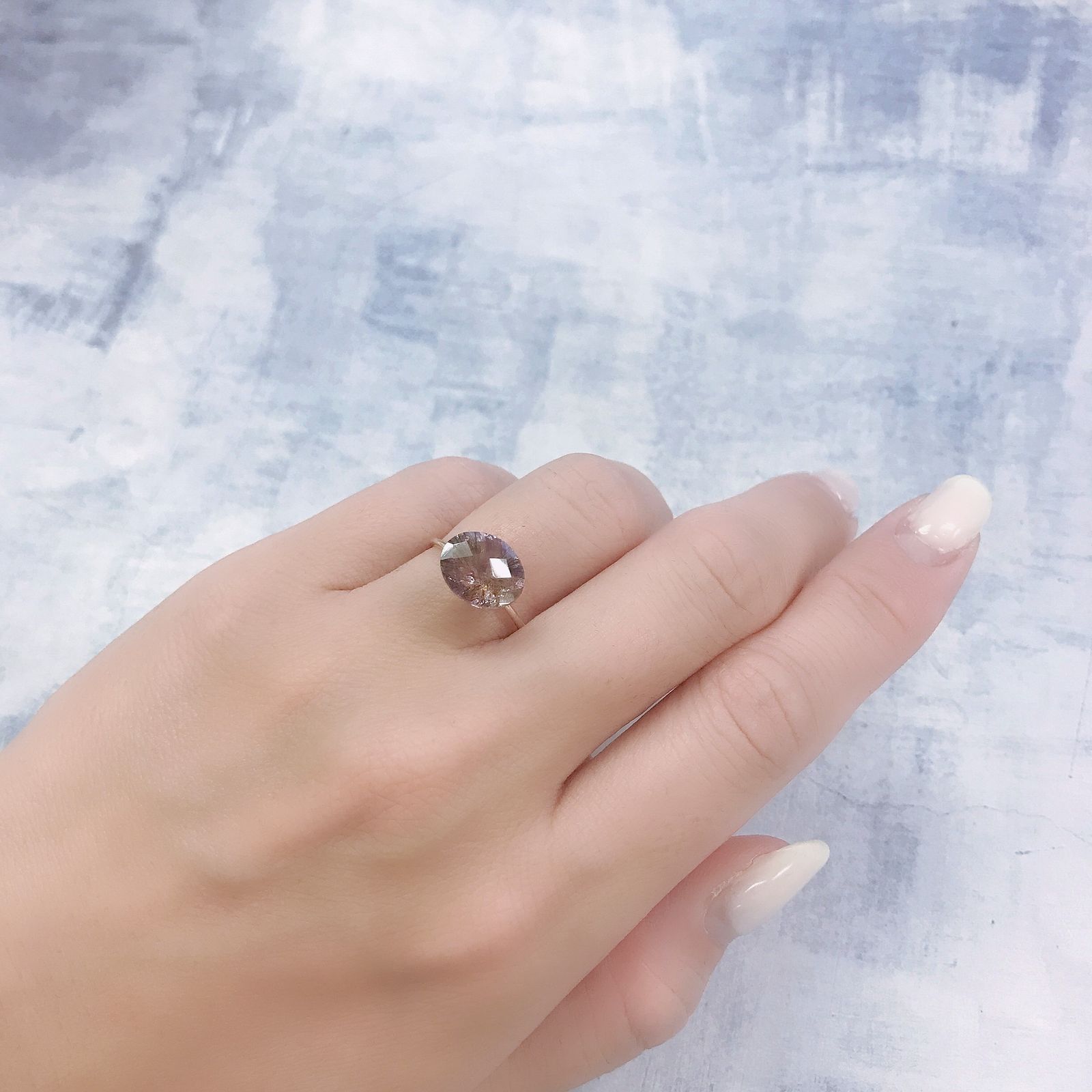 ◇チェッカーカット◇スーパーセブン ブラジル産 2.72ct[220616725]10.8x8.6mm前後