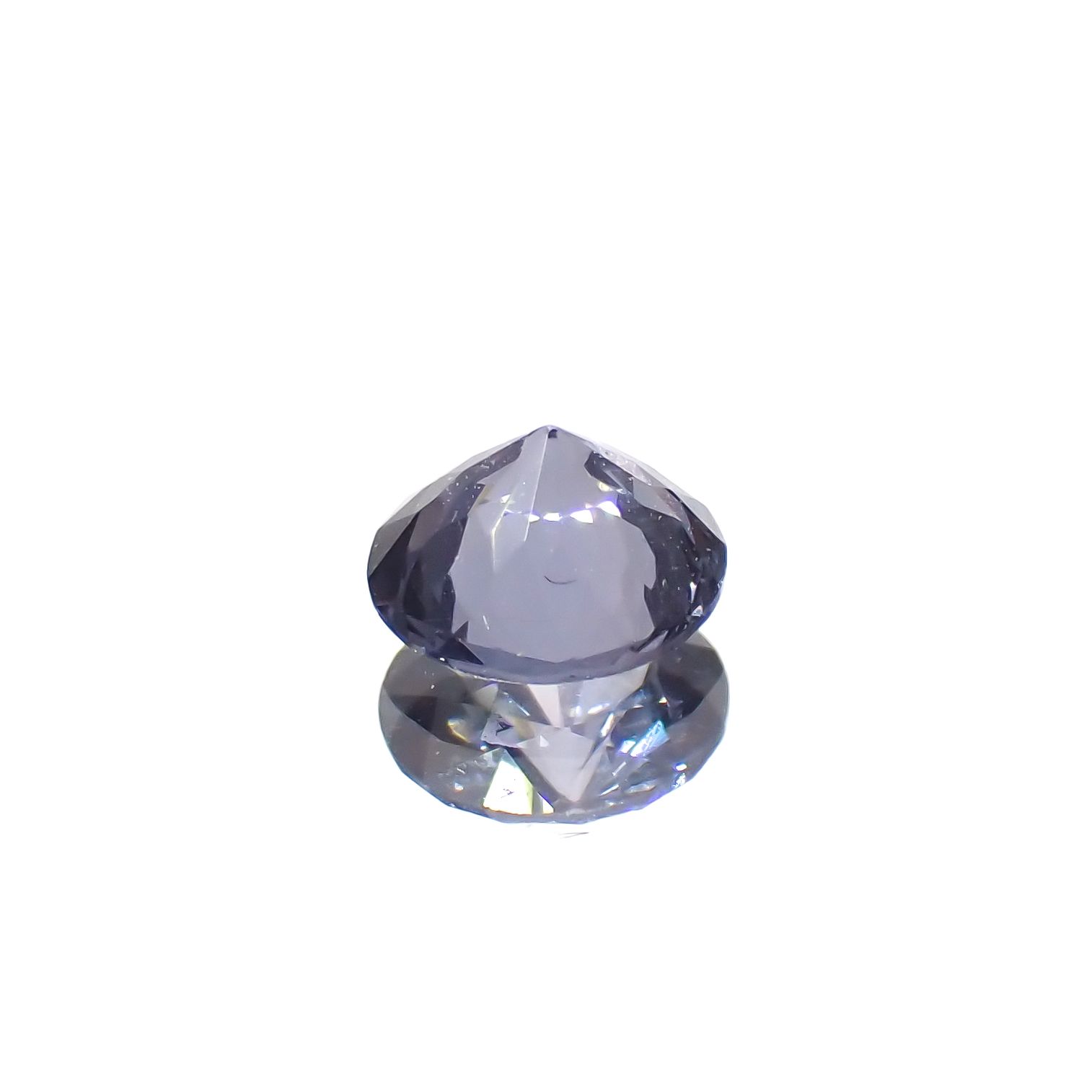 グレイッシュブルースピネル(宝石名スピネル)ビルマ/マダガスカル産 0.38ct[230722671]4.6x4.6mm前後