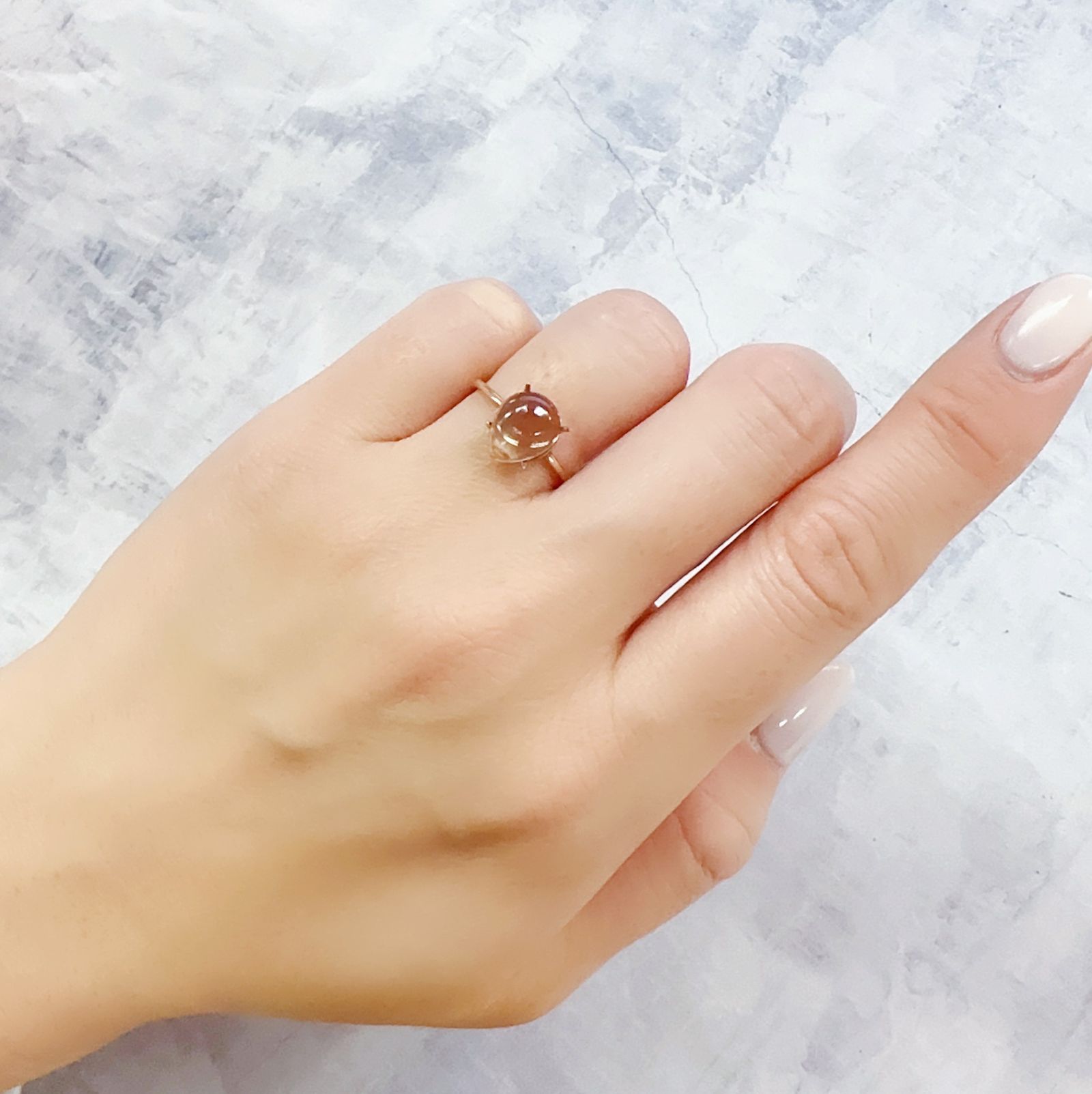 オレゴンサンストーン アメリカ・オレゴン州産 1.95ct[230120215]9.8x7.6mm前後