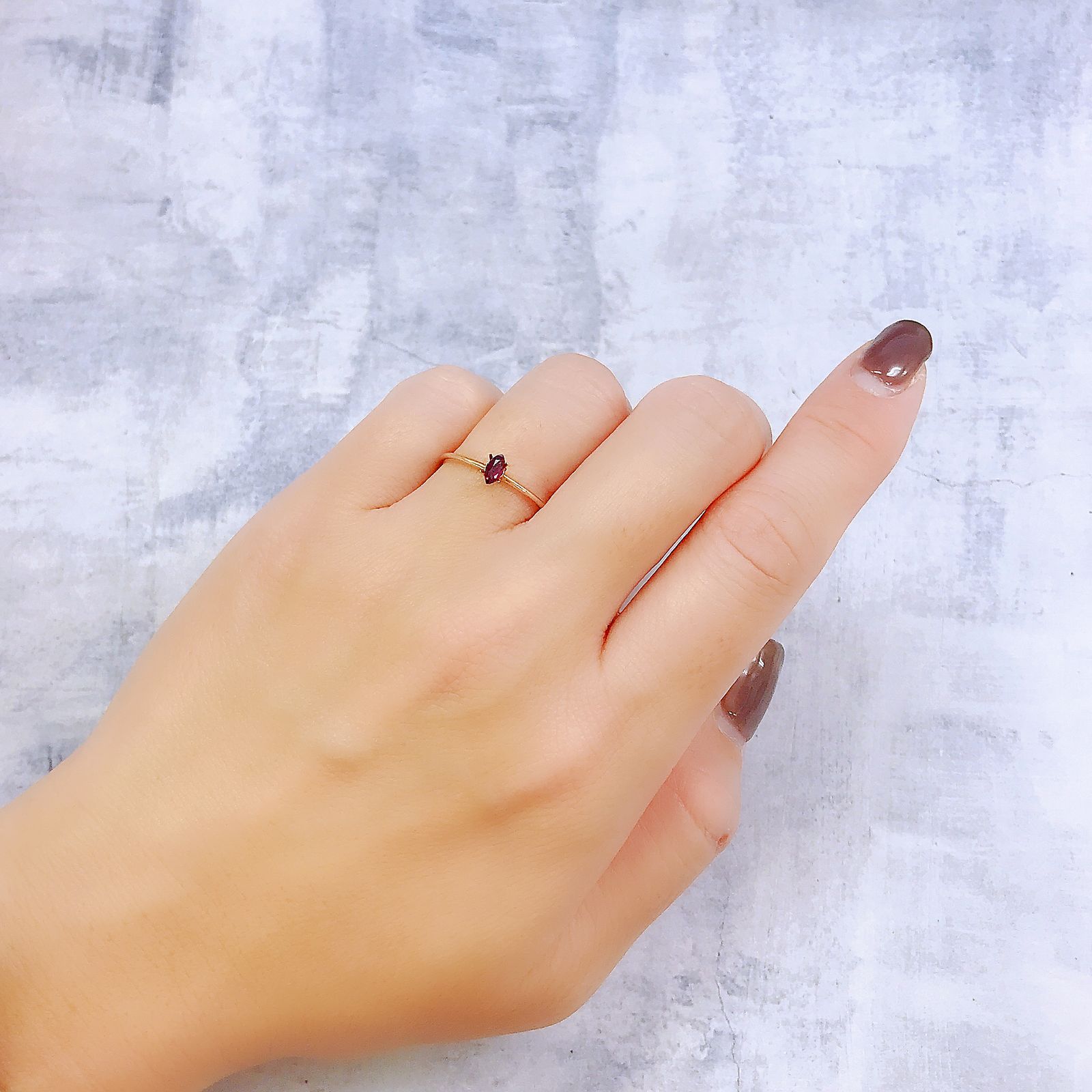 クロムパイロープガーネット(宝石名(含クロム) パイロープ・ガーネット)アメリカ・アリゾナ州産 0.19ct 識別済[221018402]5x2.5mm前後