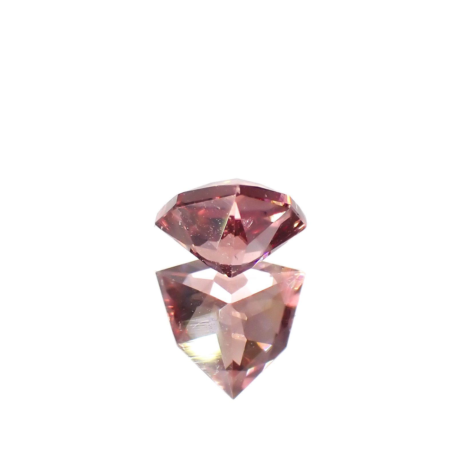 ◇カスタムカット◇ピンクジルコン スリランカ/カンボジア産 0.78ct[230421821]5.5x5.6mm前後
