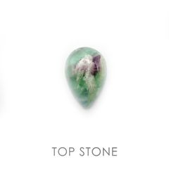 エンジェルフェザーフローライト 中国産 ルース 51.67ct[20073582]32.1×21.8mm前後