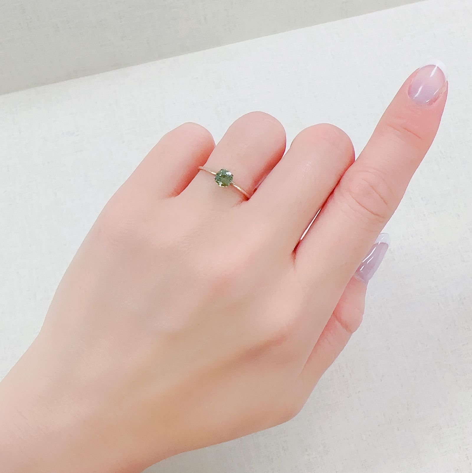 ◇カスタムカット◇デマントイドガーネット ナミビア共和国産 0.51ct[230421377]4.7x4.7mm前後