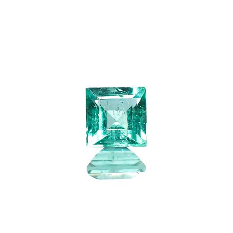 パライバトルマリン(宝石名トルマリン/別名パライバ・トルマリン)ブラジル・キントス鉱山産 0.25ct 識別済[250730741]3.6x3.6mm前後