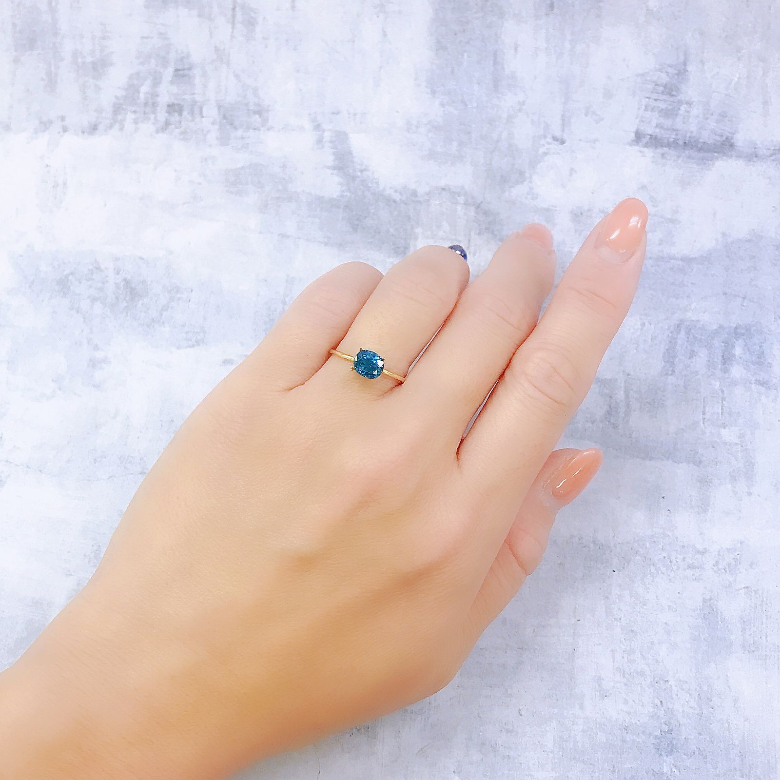 ラタナキリブルージルコン カンボジア産 1.83ct[220917926]6.2x5.5mm前後