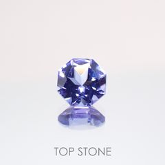◇オクタゴンカット◇タンザナイトSA(宝石名タンザナイト) タンザニア産 0.28ct 識別済[210610999]3.9×3.9mm前後