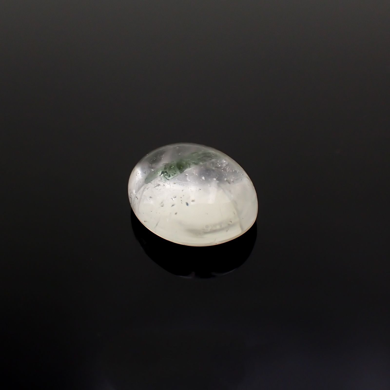 グリーントルマリンインクォーツ ブラジル・ミナスジェライス州産 8.77ct / 14.7x12mm前後 [221018310]