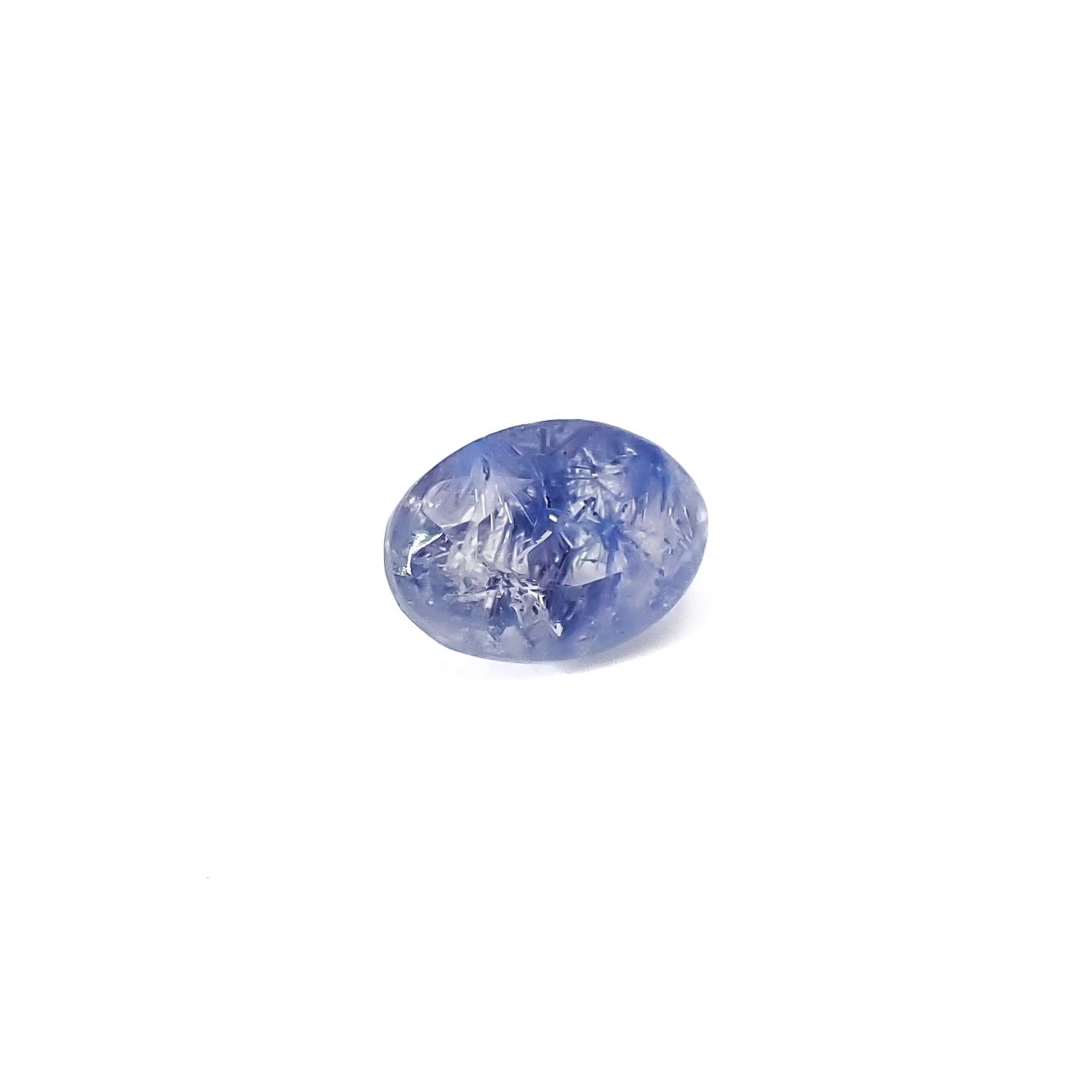 デュモルチェライトインクォーツ ブラジル産 0.83ct / 7.1x4.9mm前後 [260331849]