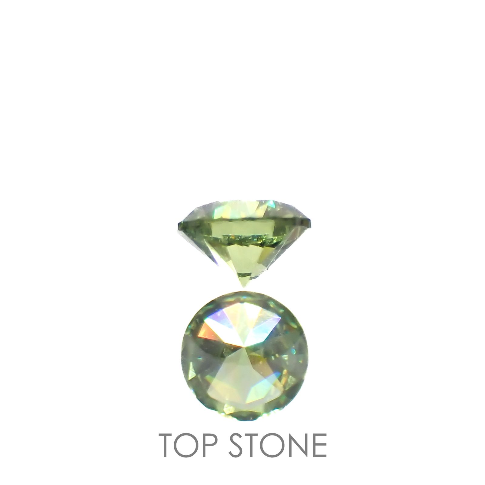 デマントイドガーネット(宝石名デマントイド・ガーネット)ロシア産 0.14ct 識別済[220616525]3.1x3.1mm前後