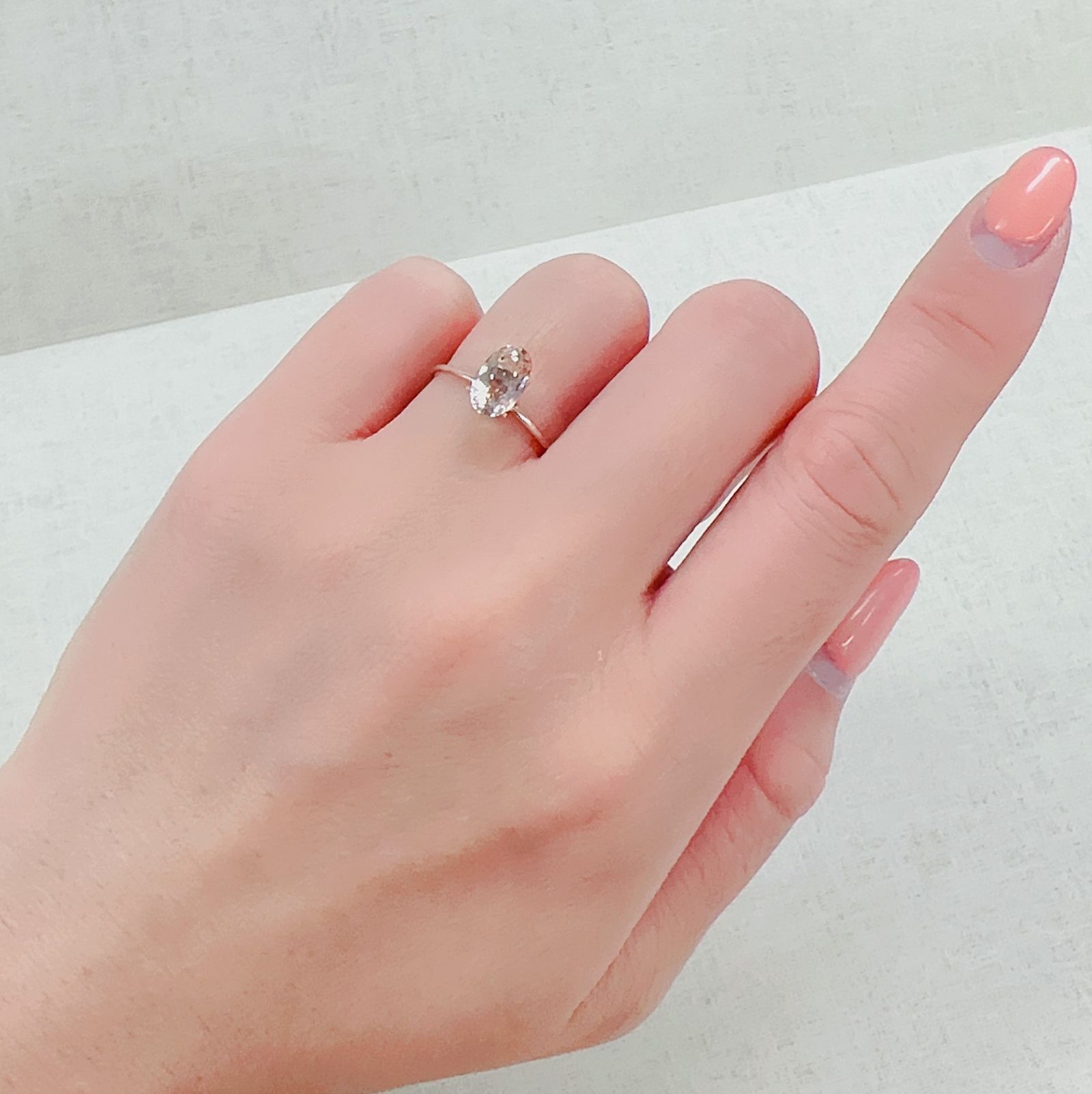 モルガナイト(宝石名モルガナイト)ナイジェリア産 1.26ct 識別済[230321160]8.6x5.5mm前後