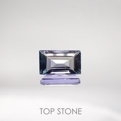 バイカラータンザナイト(宝石名タンザナイト) タンザニア産 2.041ct ソ付(彩珠)[210711663]9.4×5.6mm前後