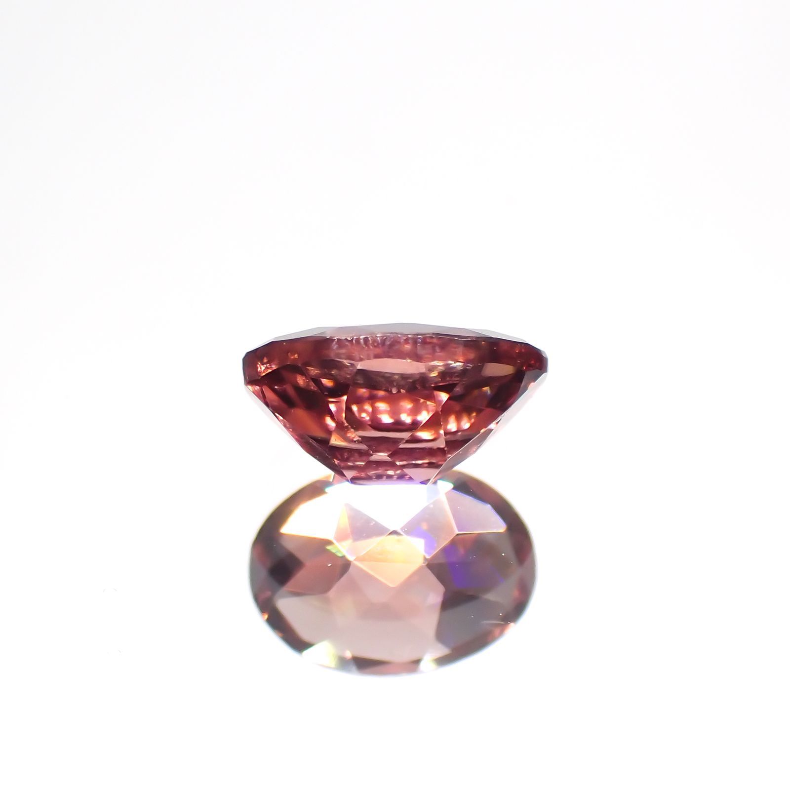 ピンクジルコン(宝石名ジルコン) スリランカ/カンボジア産/ 1.25ct 識別済[21059793]7×5.1mm前後