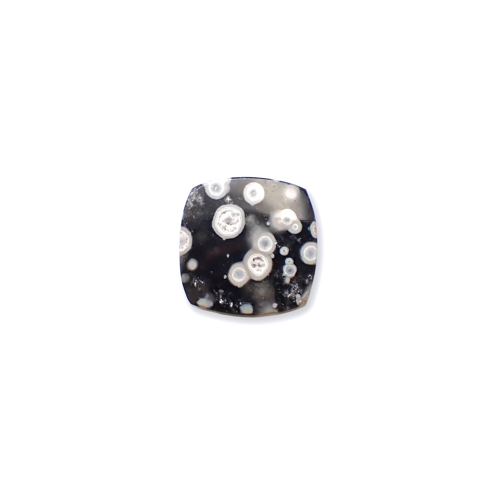 コスミックオブシディアン イタリア産 6.32ct [250730665]13.1x13.1mm前後