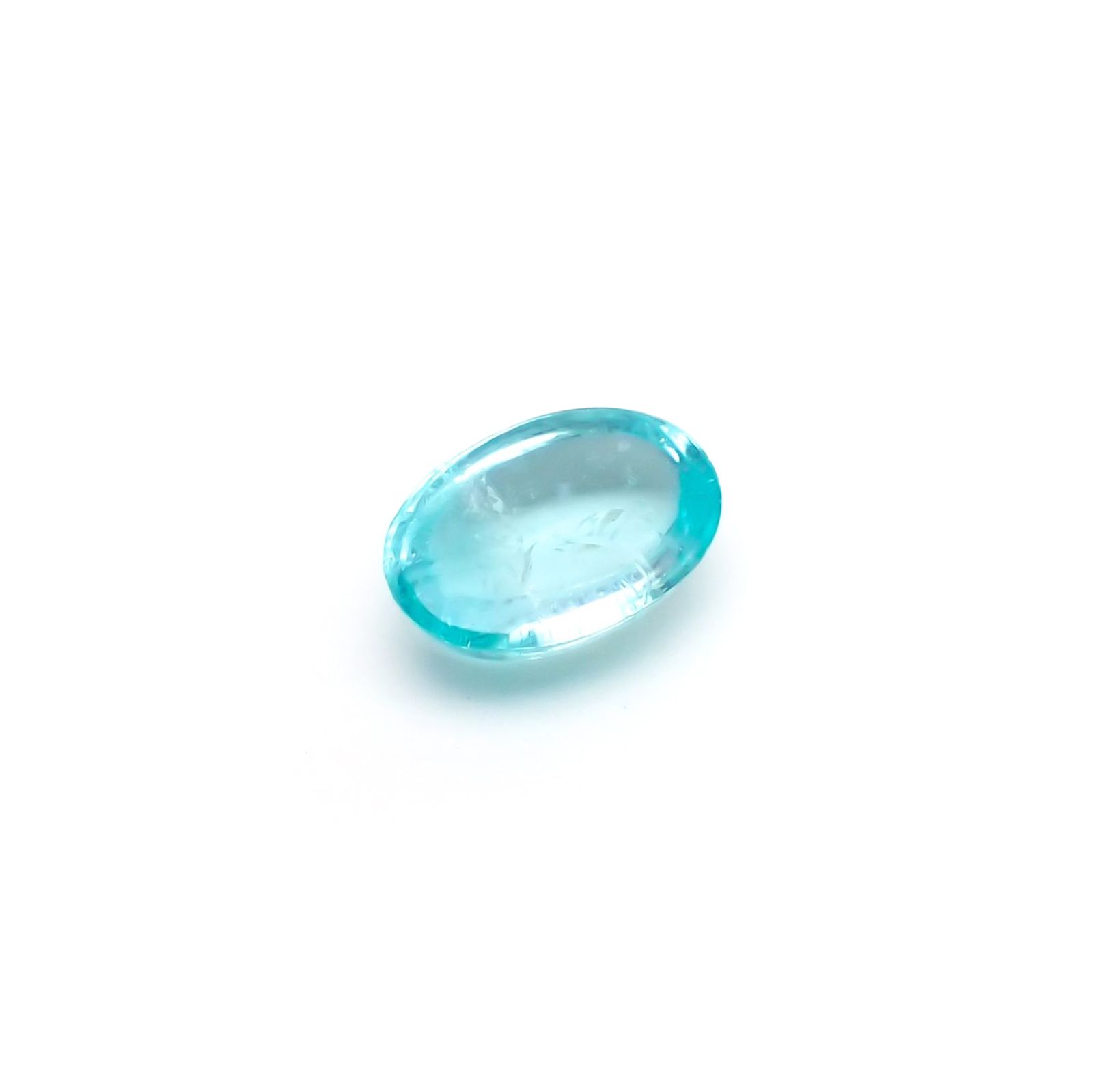 バイカラーパライバトルマリン ブラジル・キントス鉱山産 0.81ct / 7.2×5.2mm前後 [260712200]