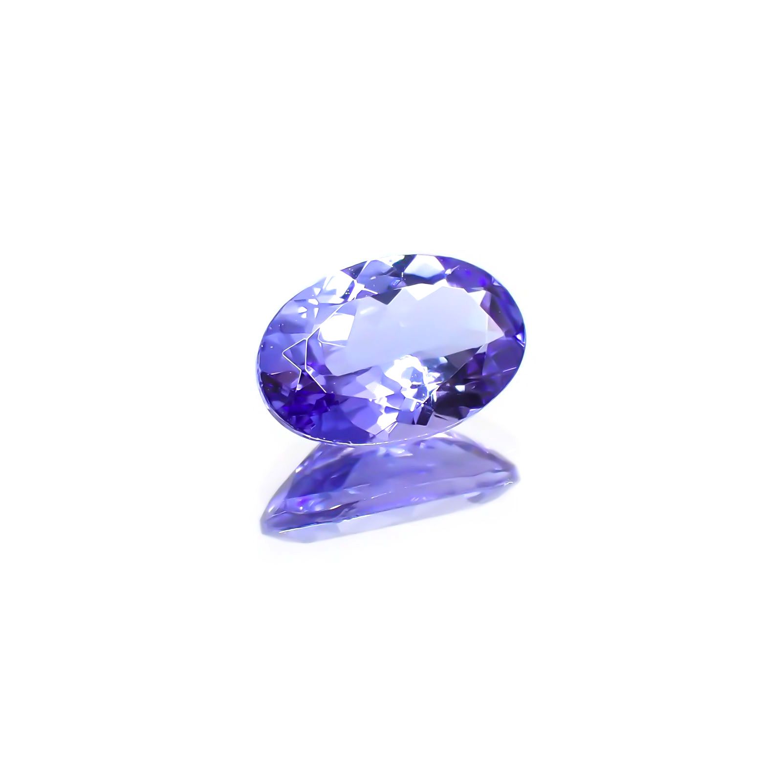 タンザナイト(宝石名タンザナイト) タンザニア産 0.81ct 識別済[240210065]7.5×5mm前後