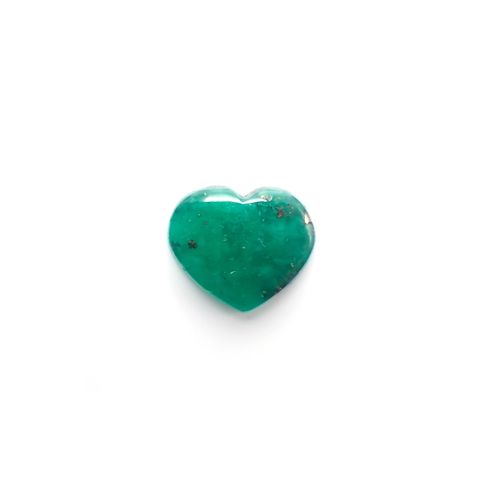 パイライトインエメラルド(宝石名パイライトインエメラルド) コロンビア・チボール鉱山産 4.725ct 彩珠鑑付[250611504]11.8×13.7mm前後