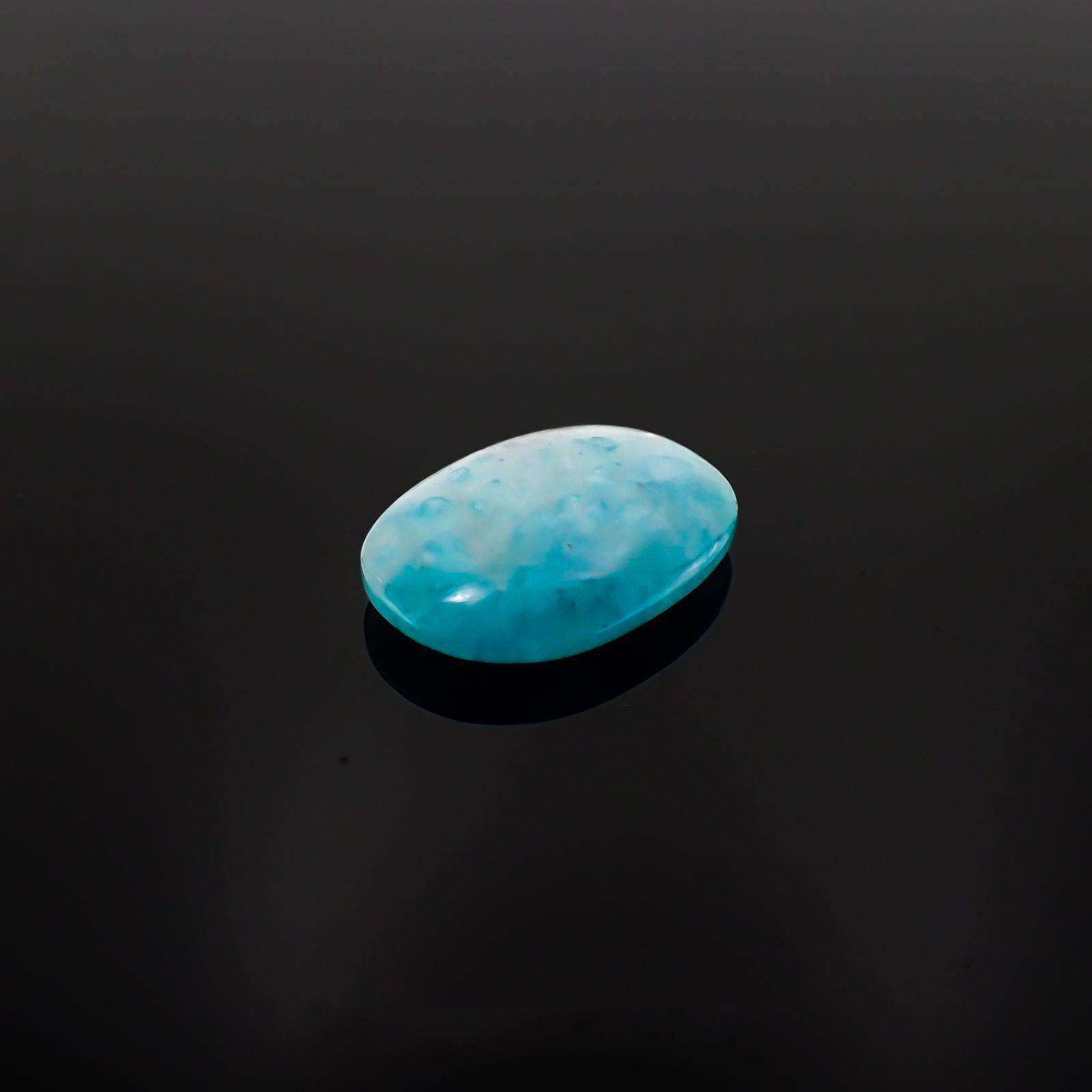 パライバトルマリンインクォーツ(宝石名トルマリンインクォーツ/別名パライバ・トルマリン)ブラジル産 7.390ct ソ付(宝貴協)[221018821]18.91x13.9mm前後