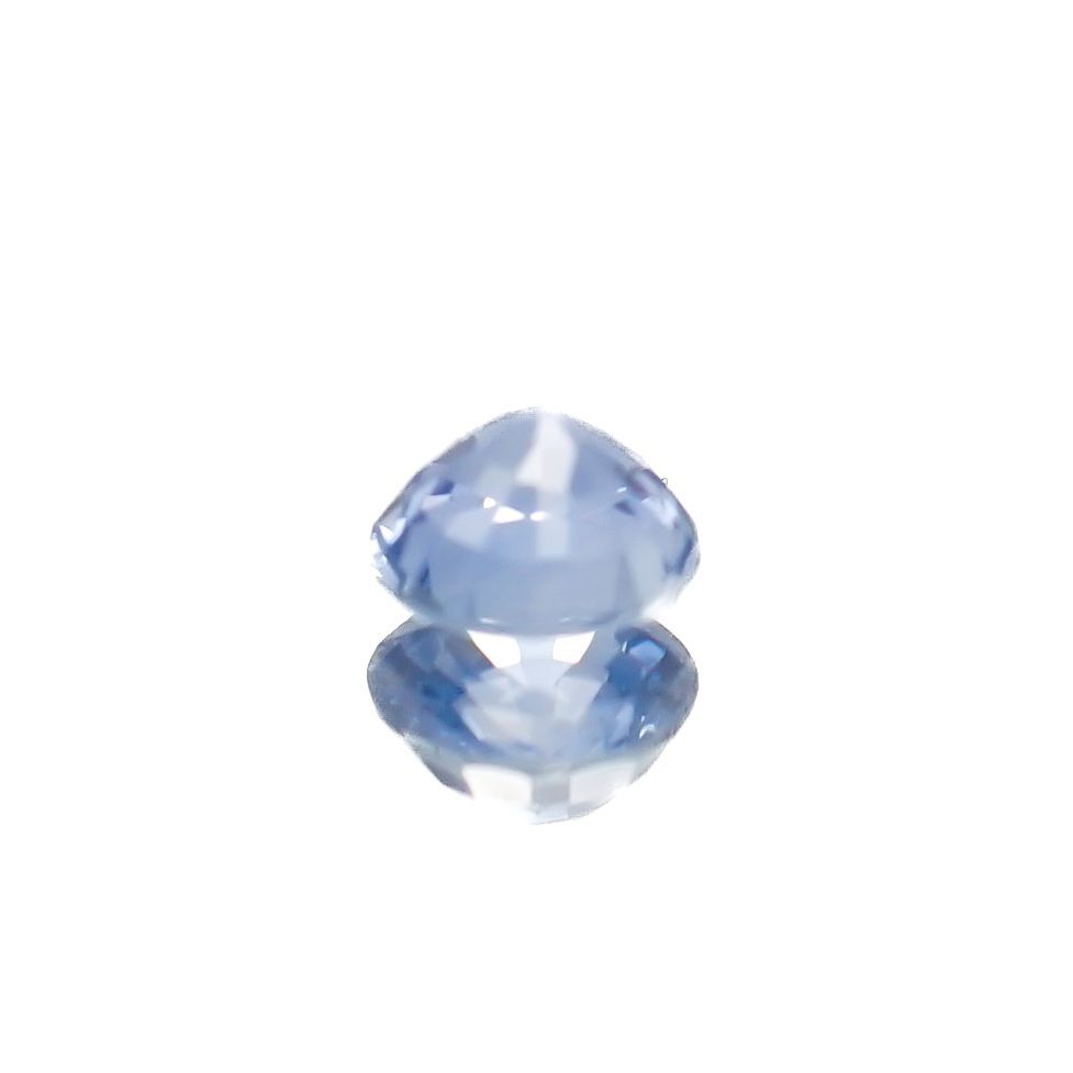 アイスブルーサファイア(宝石名サファイア)スリランカ/マダガスカル産 0.37ct 識別済[230119944]4.2x4.2mm前後
