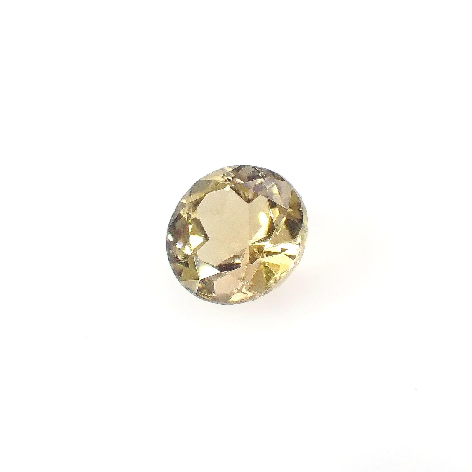 イエローゾイサイト タンザニア産 0.61ct[240427134]5.3x5.2mm前後