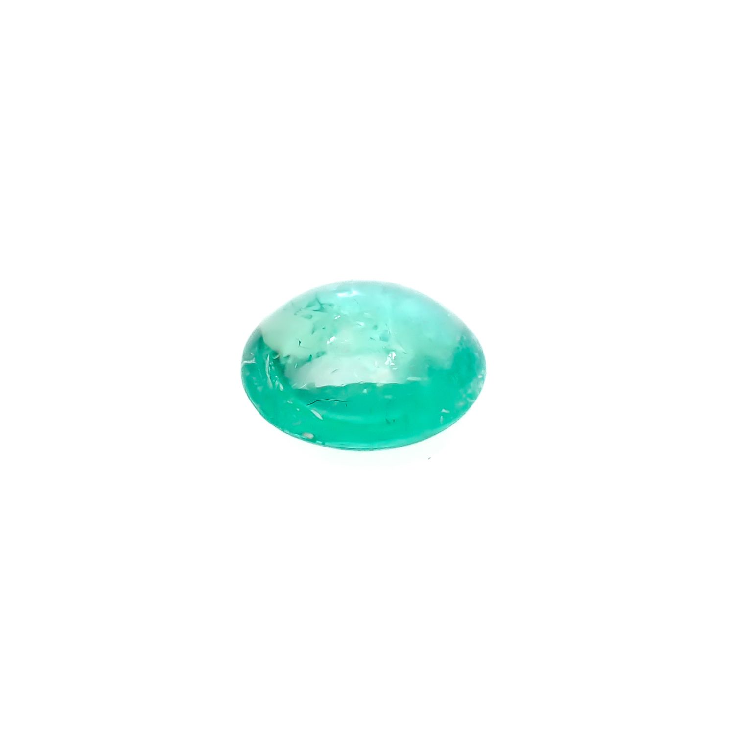 パライバトルマリン(宝石名トルマリン/別名パライバ・トルマリン)ブラジル・キントス鉱山産 0.6ct 識別済[240928730]6.2x6.1mm前後