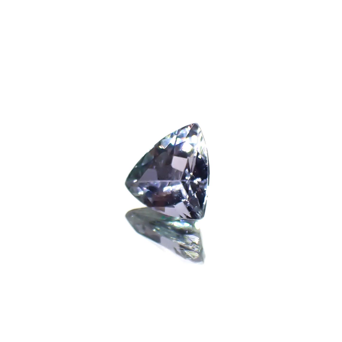バイカラータンザナイト(宝石名ゾイサイト)タンザニア産 0.38ct 識別済[240828607]4.8x5.1mm前後