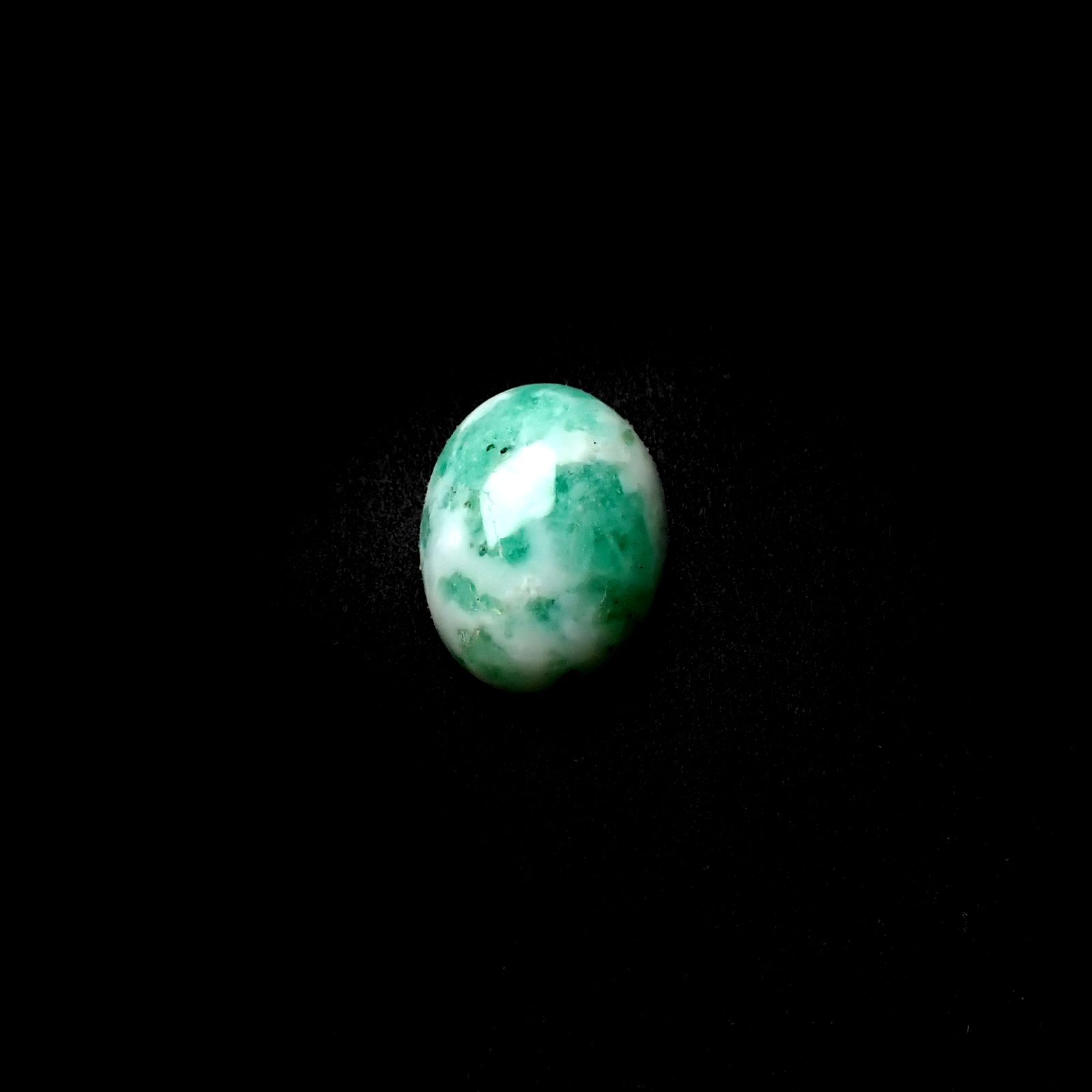 マトリックスエメラルド(エメラルドインクォーツ/フェルドスパー) ブラジル産 5.28ct [250430168]13x10mm前後