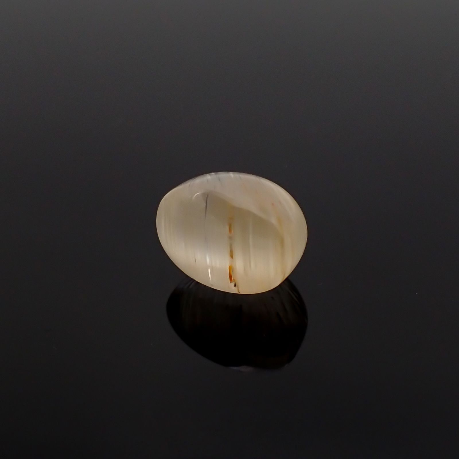 トパーズキャッツアイ ビルマ産 14.86ct[221018507]13.8x10.2mm前後