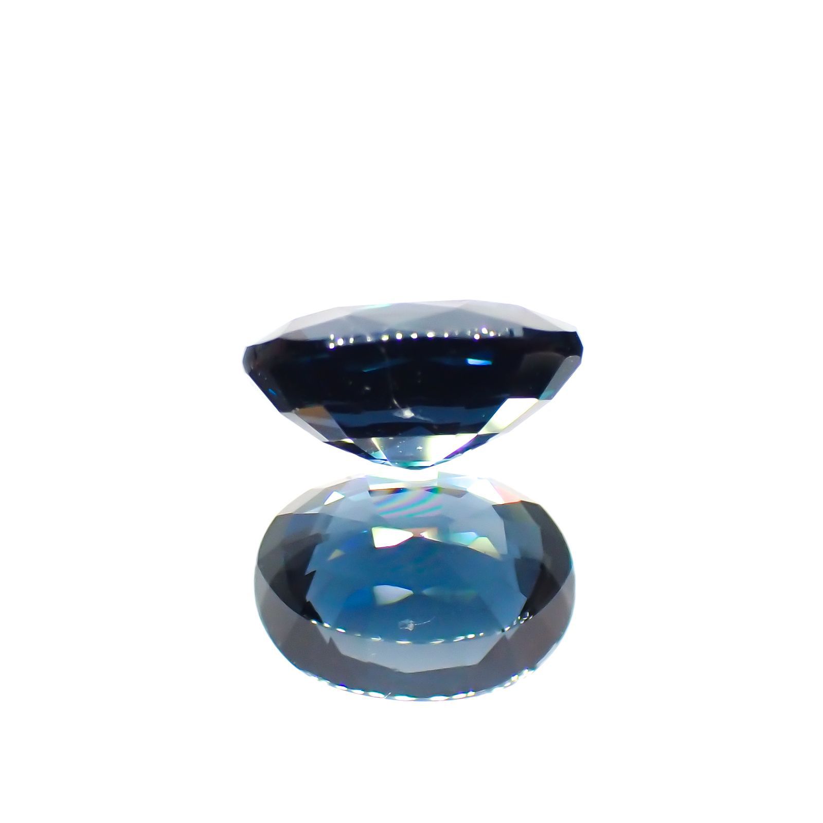 ブルースピネル(宝石名ブルー・スピネル)スリランカ産 1.337ct ソ付(彩珠)[220817239]7.6x5.7mm前後