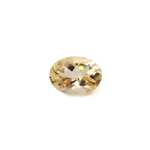 イエローベリル(宝石名イエロー・ベリル)ブラジル産 1.00ct 識別済[250329988]7.8x5.9mm前後