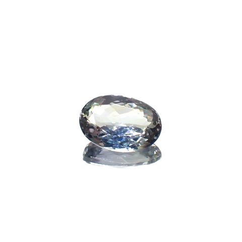 バイカラータンザナイト(宝石名ゾイサイト)タンザニア産 2.66ct 識別済[231224806]10.7x7.5mm前後