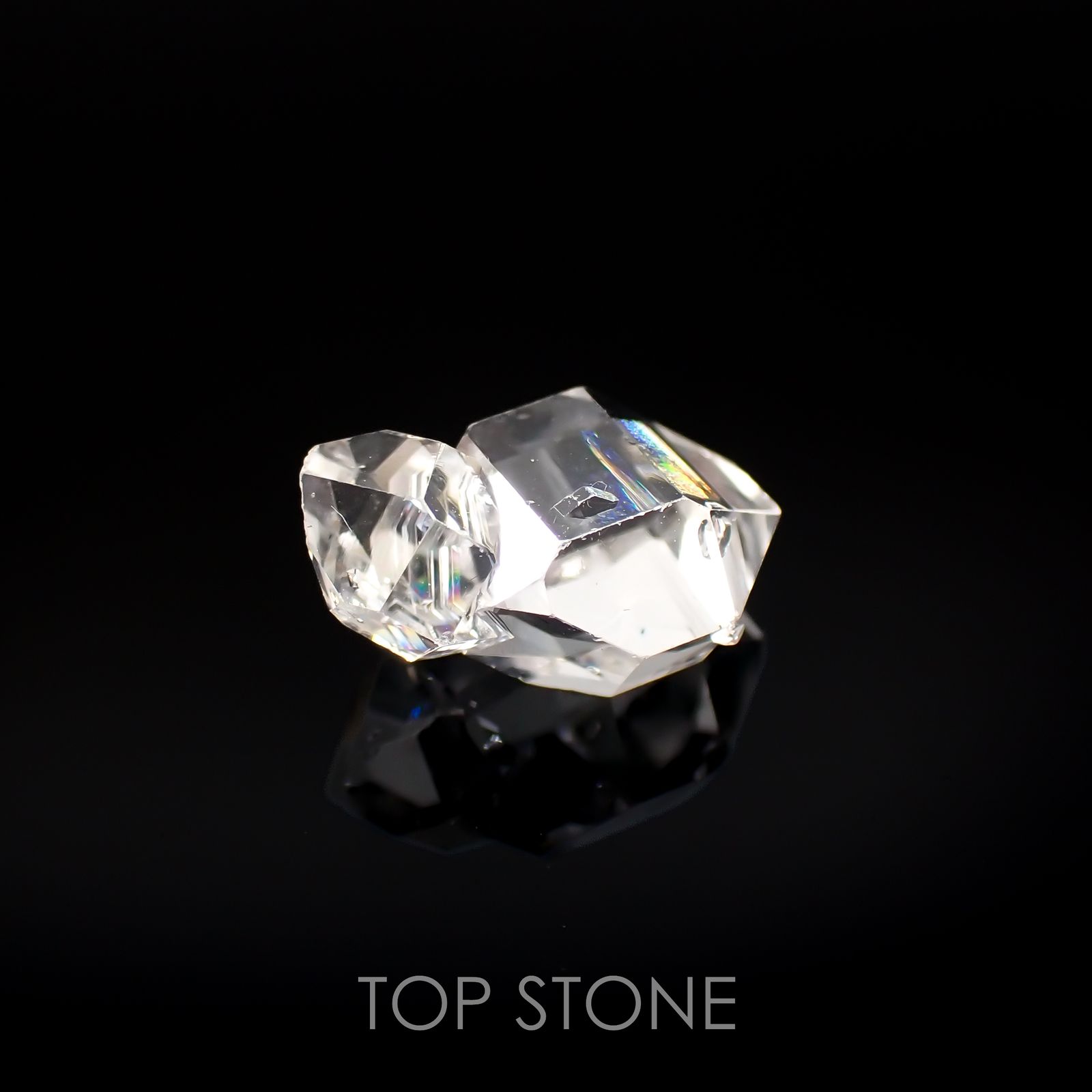 ハーキマーダイヤモンド 原石 アメリカ・ニューヨーク州産 3.06ct[220817377]11.4x8.2mm前後