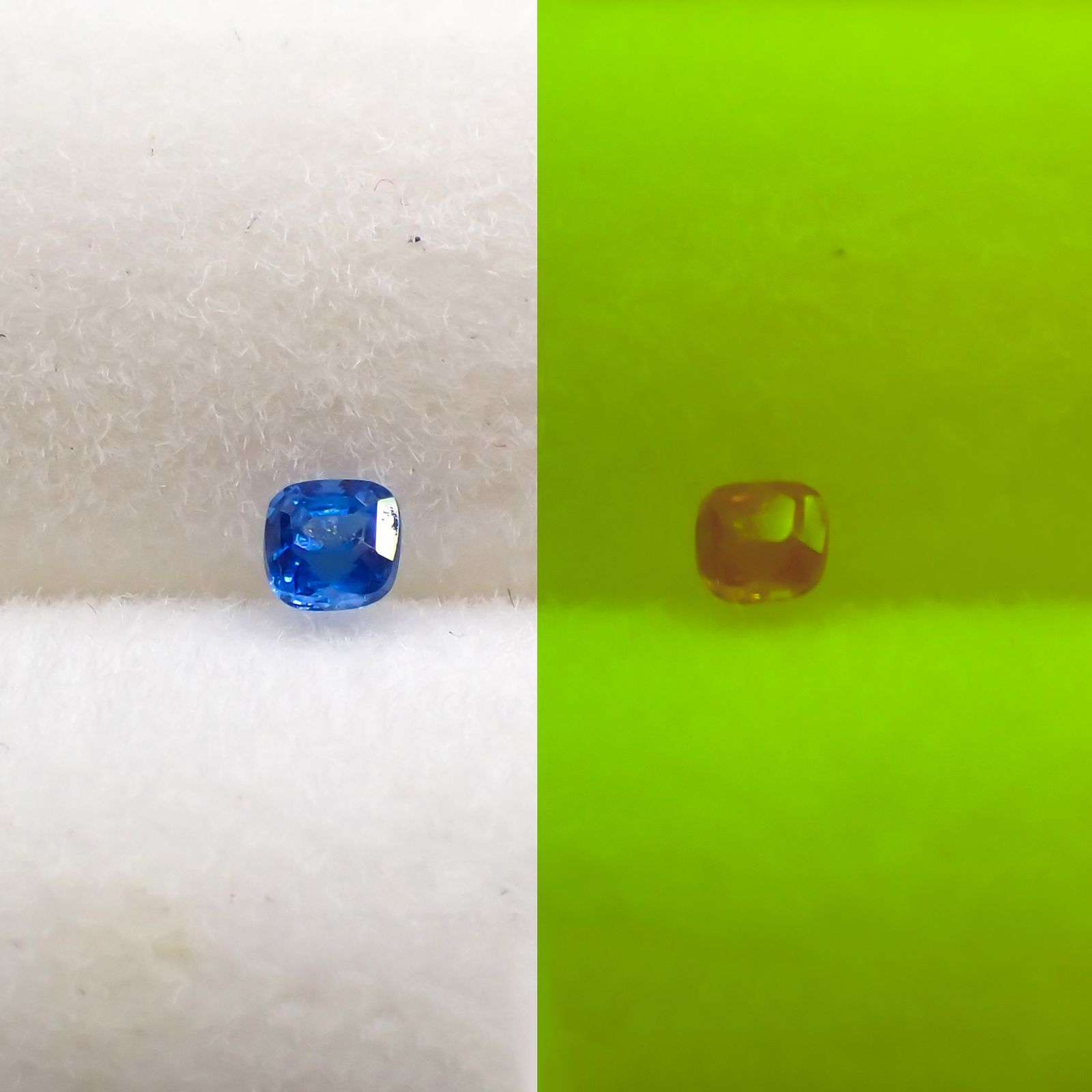 コバルトブルースピネル(宝石名コバルト ブルー・スピネル)ベトナム・ルクイエン産 0.053ct ソ付(彩珠)[221219526]2x1.9mm前後