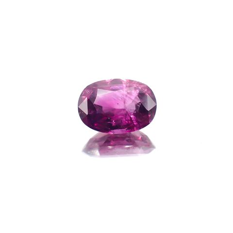 パープルサファイア(宝石名パープル・サファイア)パキスタン・カシミール地方産 1.710ct ソ付(彩珠)[231124084]8.4x6.2mm前後