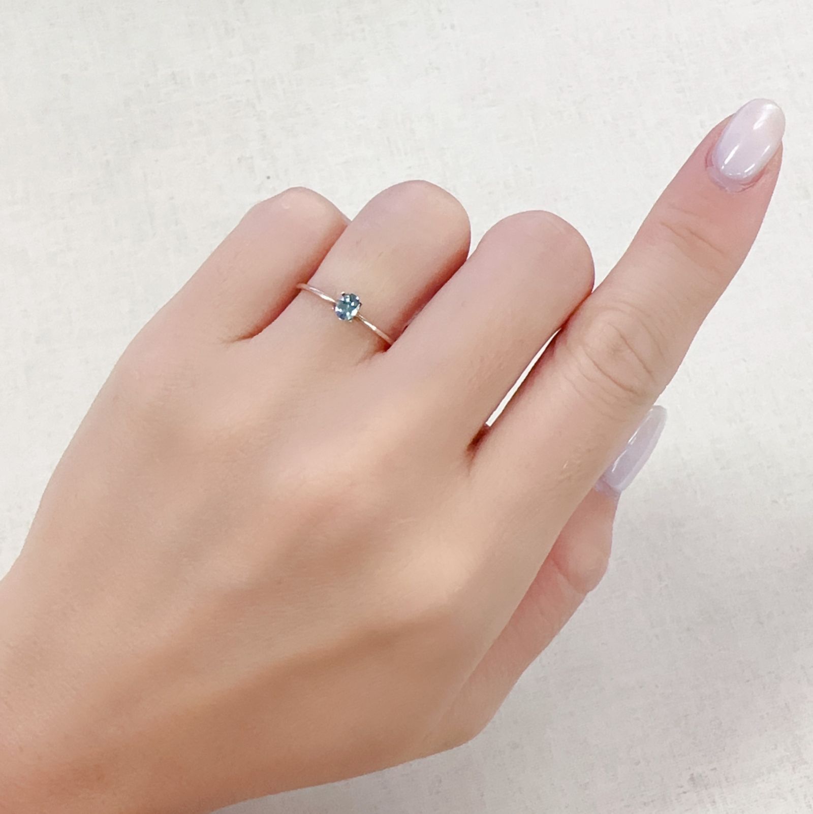 ブルーグリーンコーネルピン タンザニア産 0.18ct[230722848]4x3mm前後