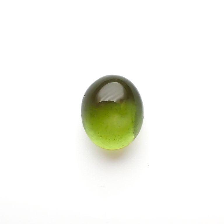 スターペリドット(宝石名スター・ペリドット)ミャンマー産 4.153ct ソ付(彩珠)[221119065]9.1x7.7mm前後