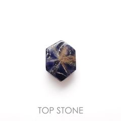 トラピッチェサファイア 原石スライス磨き(宝石名トラピッチェ・サファイア)ミャンマー産 1.26ct 識別済[221119105]6.5x5.6mm前後