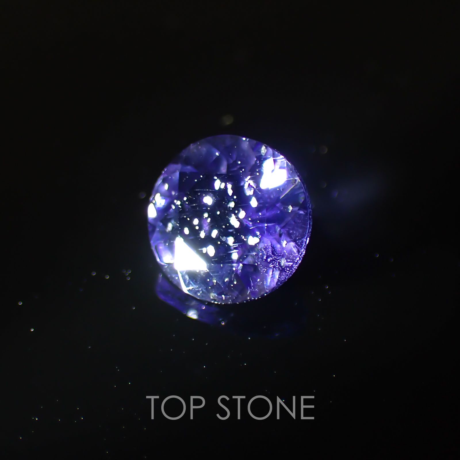 アイオライトサンストーン インド・ブラジル産 ルース 1.2ct[20129288]7.1×7.1mm前後 | TOP STONE(トップストーン)