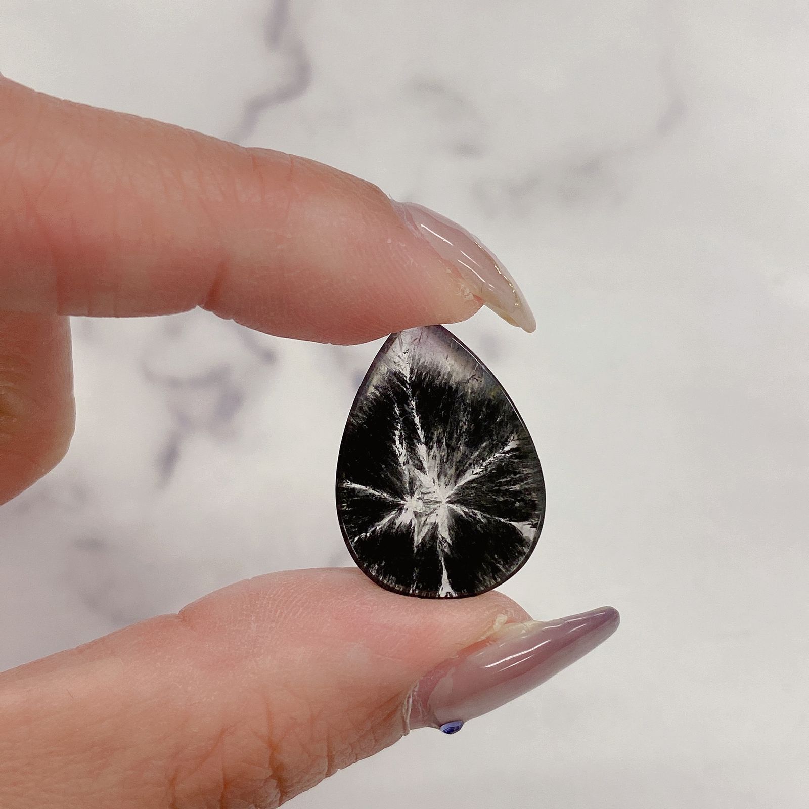 トラピッチェクォーツ ブラジル・ミナスジェライス産(偏光板2枚付き) 8.71ct[20063240]22.2×16.1mm前後