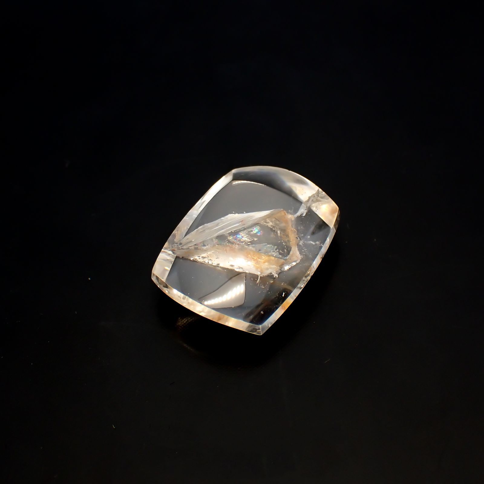マニフェストインクォーツ ブラジル産 13.16ct[220716791]18.3x13.6mm前後