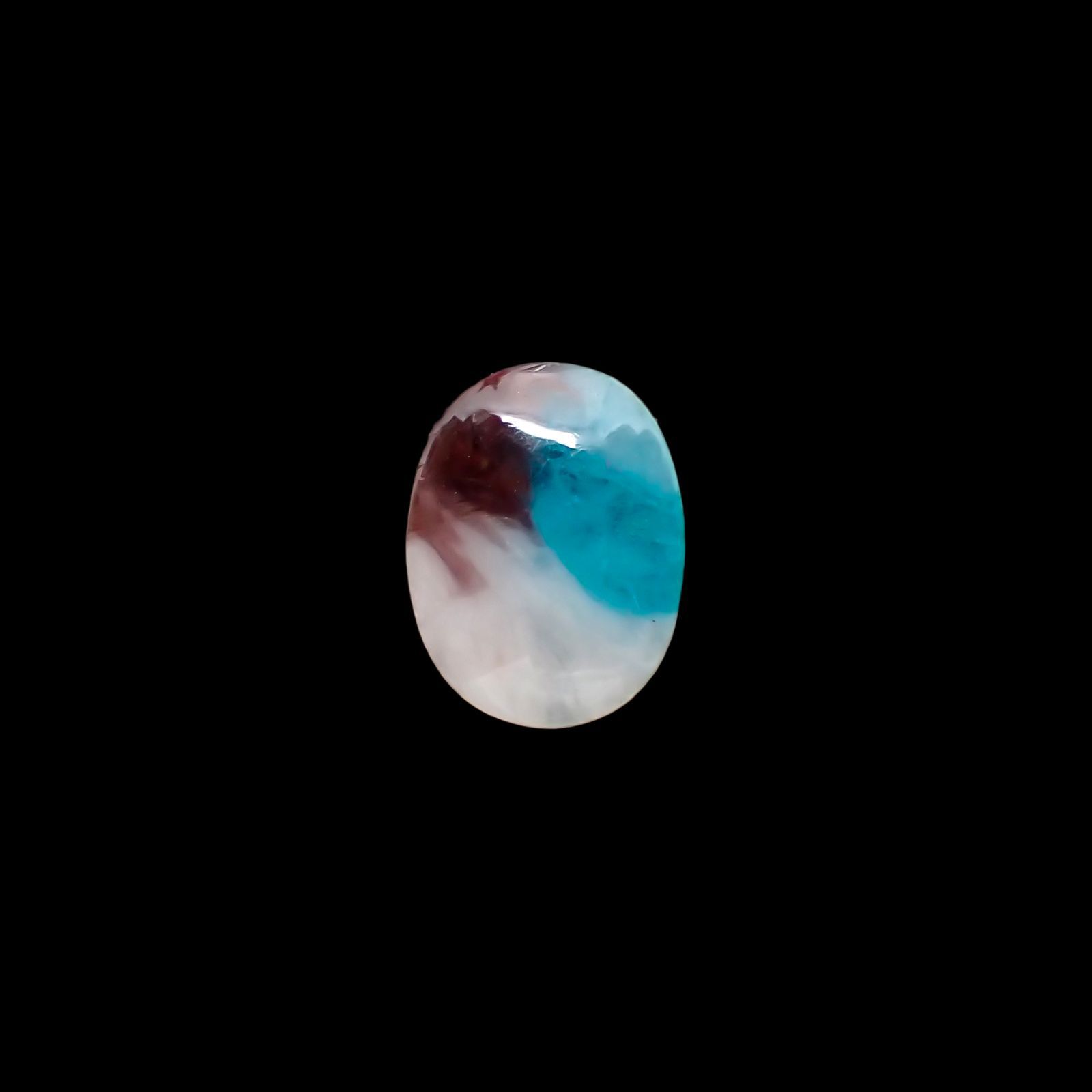 パライバトルマリンインクォーツ(宝石名トルマリンインクォーツ/別名パライバ・トルマリンインクォーツ) ブラジル産 1.04ct 識別済[210912947]8.0×6.2mm前後