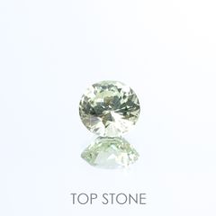 アイスライムブルーサファイア(宝石名サファイア)マダガスカル/オーストラリア産 0.52ct 識別済[220817364]4.8x4.6mm前後