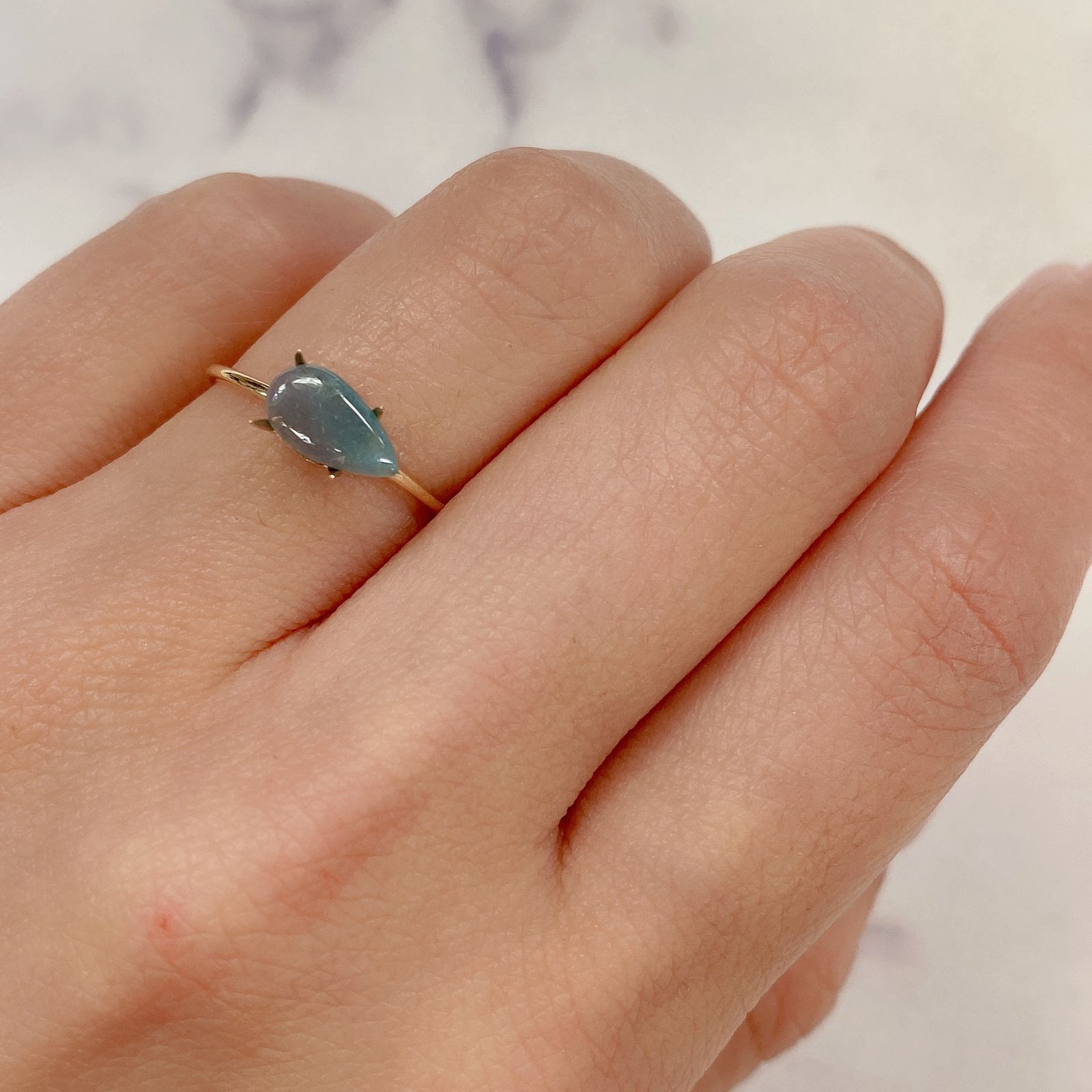 バイカラーパライバトルマリン ブラジル産 0.66ct[210711741]8.7×4.9mm前後